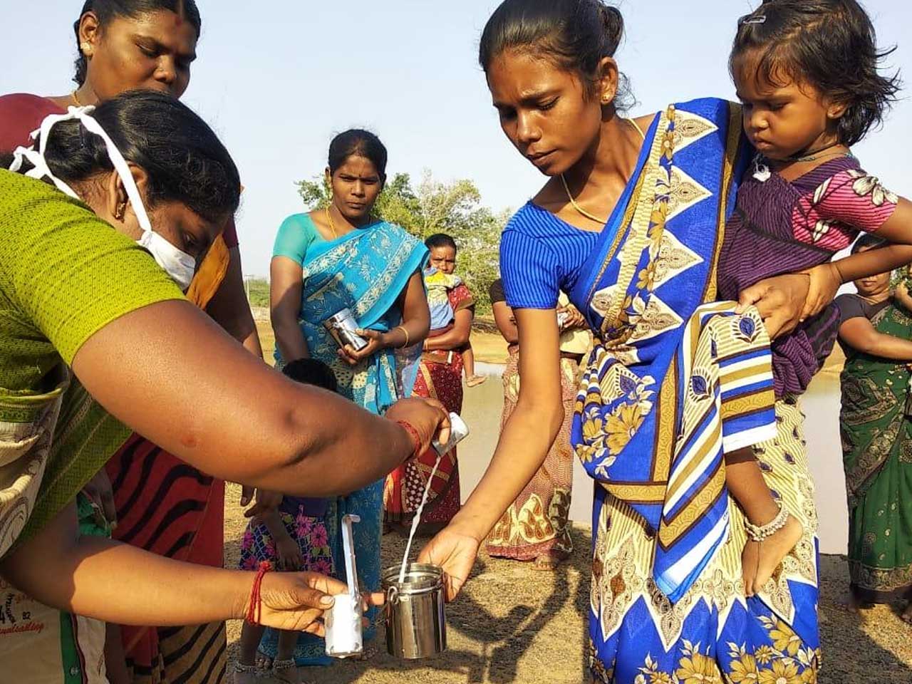 COVID 19 Lock down situation - Relief work of supply of milk to children below 5 years