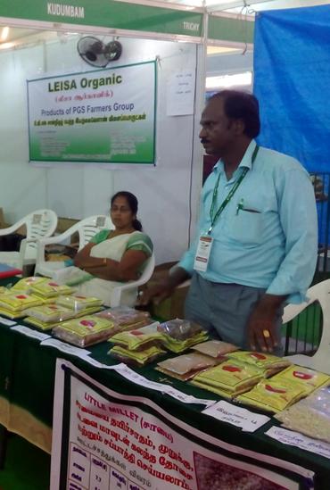 Display of PGS farmers production at Trichy